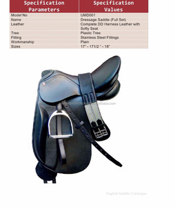 ผลิตภัณฑ์ขี่ม้าอานม้าอานชั้นวางโลหะ SUDESH ART; 10122740ฮาวานาสีน้ำตาล10ชิ้น14 15 16 17 18สีดำ S6011 - Product Image 4