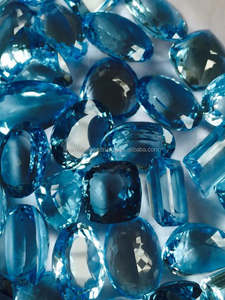 พลอยบุษราคัมสีฟ้าธรรมชาติที่มีคุณภาพสูงอัญมณีหลวม400.00CTS สำหรับทำเครื่องประดับทำแหวนแฮนด์เมด - Product Image 3