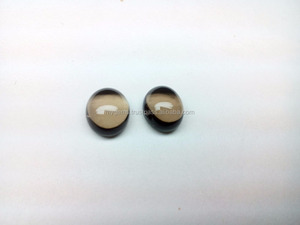 Cabujón Ovalado de Cuarzo Ahumado de 10x12mm, Gemas Sueltas 100% Naturales, Piedra Marrón de Alta Calidad para Joyería, Elegante - Product Image 4