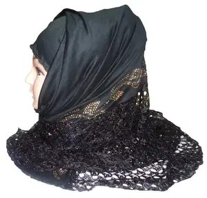 Design de renda casual hijab/designer, roupa diária, lenço/mais recente, burkha abaya hijab niqab, roupa diária