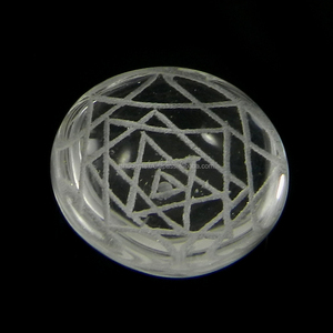 Cabujón de corte brillante redondo de 19mm, joyería de piedras preciosas de rubí de Cuarzo Rosa Blanco Natural, Cristal Tallado de piedras preciosas de corte brillante Suelto - Product Image 2