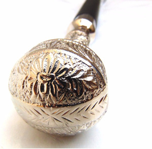 Bâton de marche en bois noir, joli manche de réveil, de styliste, - Product Image 1