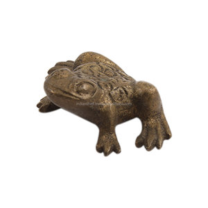 Statue de grenouille en laiton faite à la main Statue en laiton Animal moulé Sculpture Figurine SMG-282 - Product Image 1