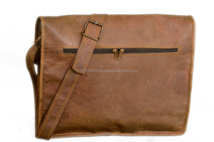 Handmade <b>Leather</b> Cross Body Shoulder <b>Laptop</b> Tablet Office Files Pure <b>Leather</b> <b>Bag</b> - Product Image 2