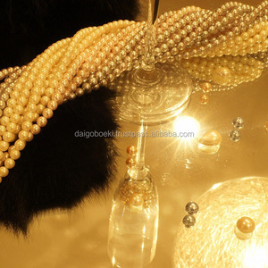 Perles en vrac blanches créées en laboratoire de haute qualité différentes tailles et couleurs bijoux synthétiques colorés-matériel de perle d'imitation - Product Image 2