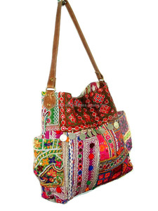 Bolso Banjara Vintage Bolso de mano con correa de cuero para mujer - Product Image 4