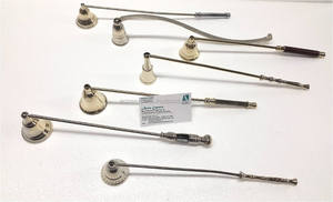 Bougeoirs en laiton de Style victorien, pour bougies avec finition plaquée Nickel de haute qualité - Product Image 3