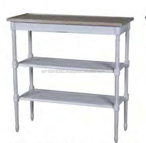 โต๊ะคอนโซลสไตล์วินเทจทำมือทาสีเข้มไม้มะฮอกกานีละเอียดสำหรับห้องนั่งเล่นเฟอร์นิเจอร์ตกแต่งบ้าน - Product Image 2