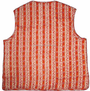 Gilet matelassé sans manches pour femme, imprimé, respirant, réversible, imperméable, écologique, 100% coton, fabriqué à la main en Inde - Product Image 2