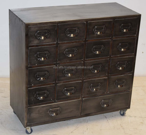 Tủ kim loại di động nhiều ngăn kiểu cổ điển công nghiệp dùng cho xưởng, cửa hàng bán lẻ, nhà bếp, nhà ở, phòng khách - Product Image 3