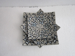 Mother of Pearl Inlaid dinner plate for restaurant/hotel - Product Image 3