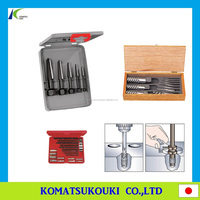 Extracteur de vis en spirale professionnel TRUSCO (acier au carbone moyen S45C) pour retirer les vis, les tarauds et les boulons cassés (droitier)