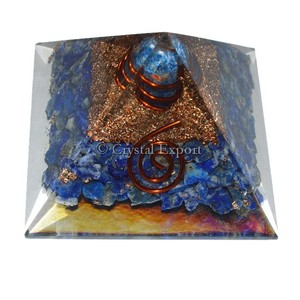 Lapis Lazuli Orgone Pyramids with Lapis Point : Top Quality Orgone Pyramids - Product Image 1