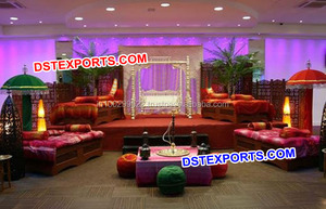 ชุดแต่งงานสไตล์อินเดียโบราณ,ชุดไม้สำหรับเวทีไม้สักสำหรับงานแต่งงาน - Product Image 5