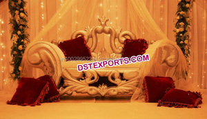 Juego de sofás King DE BODA asiática, muebles Maharaja Thorn, sofá de boda real dorado para boda - Product Image 2