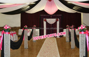 Pilares de cristal de boda iluminados, último Mandap de pilares de cristal - Product Image 2