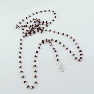 ด้านคุณภาพโกเมน925สร้อยคอเงินสเตอร์ลิงเครื่องประดับเงินสดเครื่องประดับเงินที่ไม่ซ้ำกัน - Product Image 1