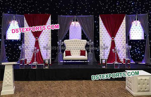 Los últimos fondos y muebles de cristal de cuero, marcos de fondo de cuero ajustados de cristal blanco, paneles de cuero de boda de aspecto moderno - Product Image 4