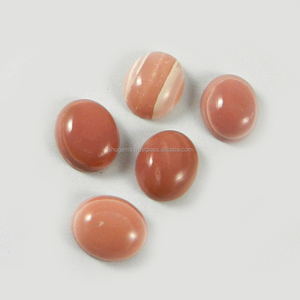 Lote de 5 Piezas de Ópalo Rosa Natural Recubierto, Cabujón Ovalado de 12x10 mm, 18.05 Quilates, Piedra Preciosa Suelta para Fabricación de Joyas, Venta al Por Mayor - Product Image 3
