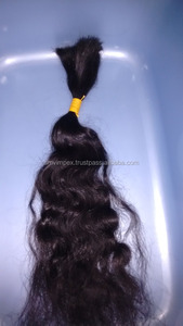 Cabello humano ondulado Natural a granel, cabello humano indio con ondas naturales rem, la mejor calidad, sin piojos - Product Image 4