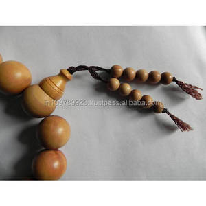 สร้อยข้อมือไม้จันทน์รูปแบบกลมธรรมชาติลูกปัดไม้ฮินดูหลวมอธิษฐานด้วยความสบายและมีสไตล์ - Product Image 5