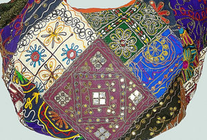Banjara-Bolso bohemio Vintage bordado con espejo para mujer, cartera de mano estilo Hippie, indio - Product Image 5