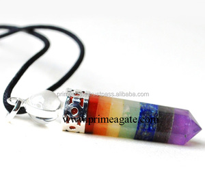 Pendentifs pour casquette Chakra, 2 pièces, avec cordon noir, bijoux en cristal, nouvelle collection, vente en gros - Product Image 1