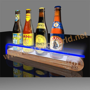 Soporte de exhibición de botella de vino acrílico personalizado al por mayor con soporte de cartel de señal Mostrador de exhibición de vino - Product Image 3