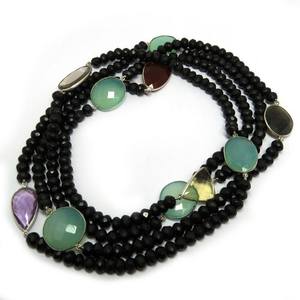 Collares de plata de ley 925 con piedras múltiples, joyería de plata 925 - Product Image 3