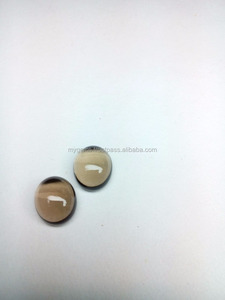 Cabujón Ovalado de Cuarzo Ahumado de 10x12mm, Gemas Sueltas 100% Naturales, Piedra Marrón de Alta Calidad para Joyería, Elegante - Product Image 2