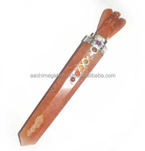 ไม้กายสิทธิ์หยกแดงแบบแฮนด์เมดใช้สำหรับนวด - Product Image 1