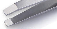 Ensemble de pinces professionnelles en acier inoxydable plaqué T-04 de Nghia Export, longueur 95,5 mm, haute qualité, fabriqué au Vietnam, outil de manucure et de pédicure