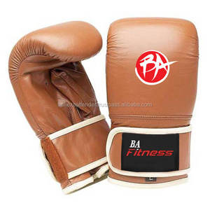 Gants de boxe marron en PU de haute qualité pour le punching - Product Image 1