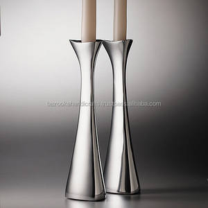 Tall <b>Candle</b> <b>Holder</b>, <b>Silver</b> Plated Candlestick <b>Holder</b>, Aluminium Candlestick <b>Holder</b> - Product Image 1