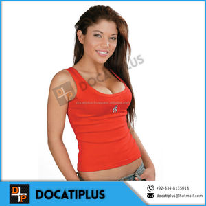 custom oem ladies fitted gym stretchable tank tops - Product Image 3