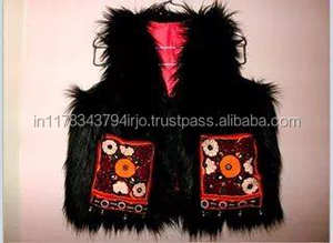 Chaleco de Mujer Estilo Étnico Banjara, Bordado a Mano, Tradicional Indio, Vintage, con Ribete de Piel Sintética, Estilo Bohemio, de Lona - Product Image 2