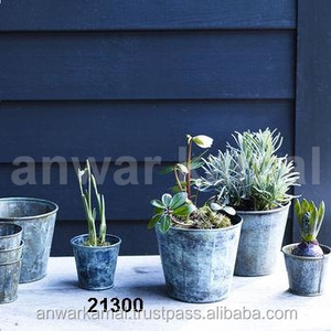 Macetas de chapa galvanizada para maceta de jardín doméstico - Product Image 2