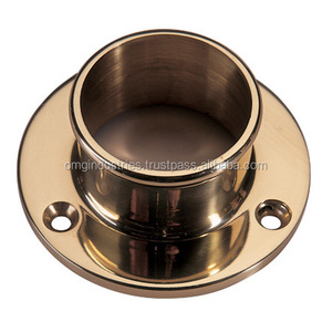 Support de rail en laiton OMG Industries utilisé pour le montage de rideaux Accessoires support de poteau - Product Image 1