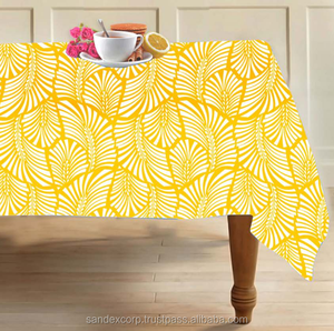 Ropa de mesa impresa personalizada de algodón OEM 100% con su diseño personalizado a precio de fábrica al por mayor en India - Product Image 1