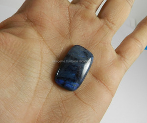 <span class=keywords><strong>Dumortierite</strong></span>จัสเปอร์ธรรมชาติ26.6 Cts,เบาะสี่เหลี่ยมขนาด18X28มม. อัญมณีทรงหลวมผลิตจากพลอยคาโบชองIG0023