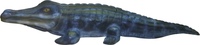 KHAMPA Sports KHA3D12 - Objetivo de tiro con arco de espuma 3D de cocodrilo grande, 163x56x27cm, embalaje de cartón para caza y tiro