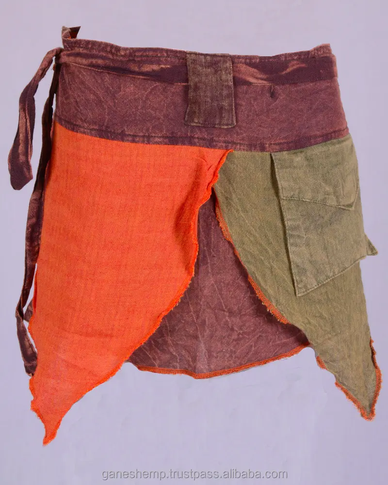 Aproms — Mini jupe ombrée, jupe d'été élégante avec pochette latérale et en dentelle, HHCS 118 C