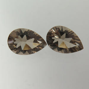 Pera ovalada de cuarzo ahumado natural hecha a mano, precio de piedra de lujo especial, proveedor, forma mixta para hacer anillos y pendientes, joyería - Product Image 3