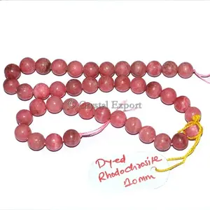 De calidad superior teñido Rodocrosita perlas 10mm: comprar al por mayor, cuentas de piedras preciosas hilos