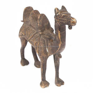 แฮนด์เมดตกแต่งอินเดียทองเหลืองบรอนซ์อูฐประติมากรรมรูปปั้นรูปปั้นตกแต่งบ้านรายการของขวัญ17X19เซนติเมตร SBG-289 - Product Image 4