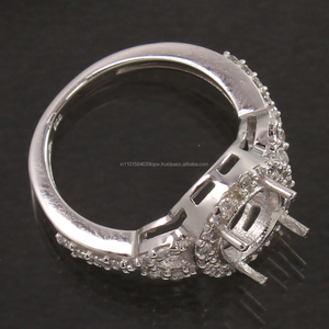 แหวนแต่งงานแบบคลาสสิกสวยงามทุกขนาด8มม. CZ แหวนพลอย925สเตอร์ลิงสีเงินชุดทางเลือกของคุณสำหรับทุกเพศ - Product Image 5