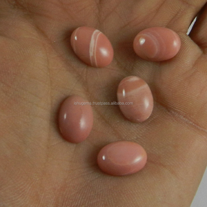 Natural Pink Opal 14x10mm Oval Cabochon 5 Pcs 20.10 Cts Loose Gemstone For Jewelry Making - Product Image 2