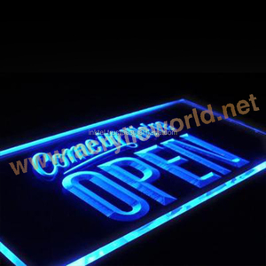 Panneau acrylique Led personnalisé avec Base, lumière bleue, 1 pièce - Product Image 4