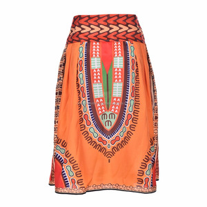 แอฟริกัน Dashiki ฮิปปี้เอวสูงเล่นสเก็ตบานจีบมินิกระโปรงชุดกระโปรงแมกซี่สามารถกระโปรงแอฟริกันผู้หญิงแฟชั่นขายส่ง - Product Image 5