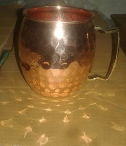 Hammered Copper Mug Embossed <b>Large</b> Empty <b>Candle</b> Container <b>Candle</b> Jar Big Ceramic in Bulk Black Gift Print OEM - Product Image 3
